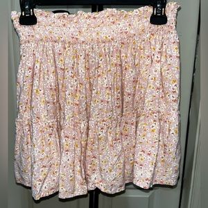 Wild Fable Pink Floral Skirt Medium